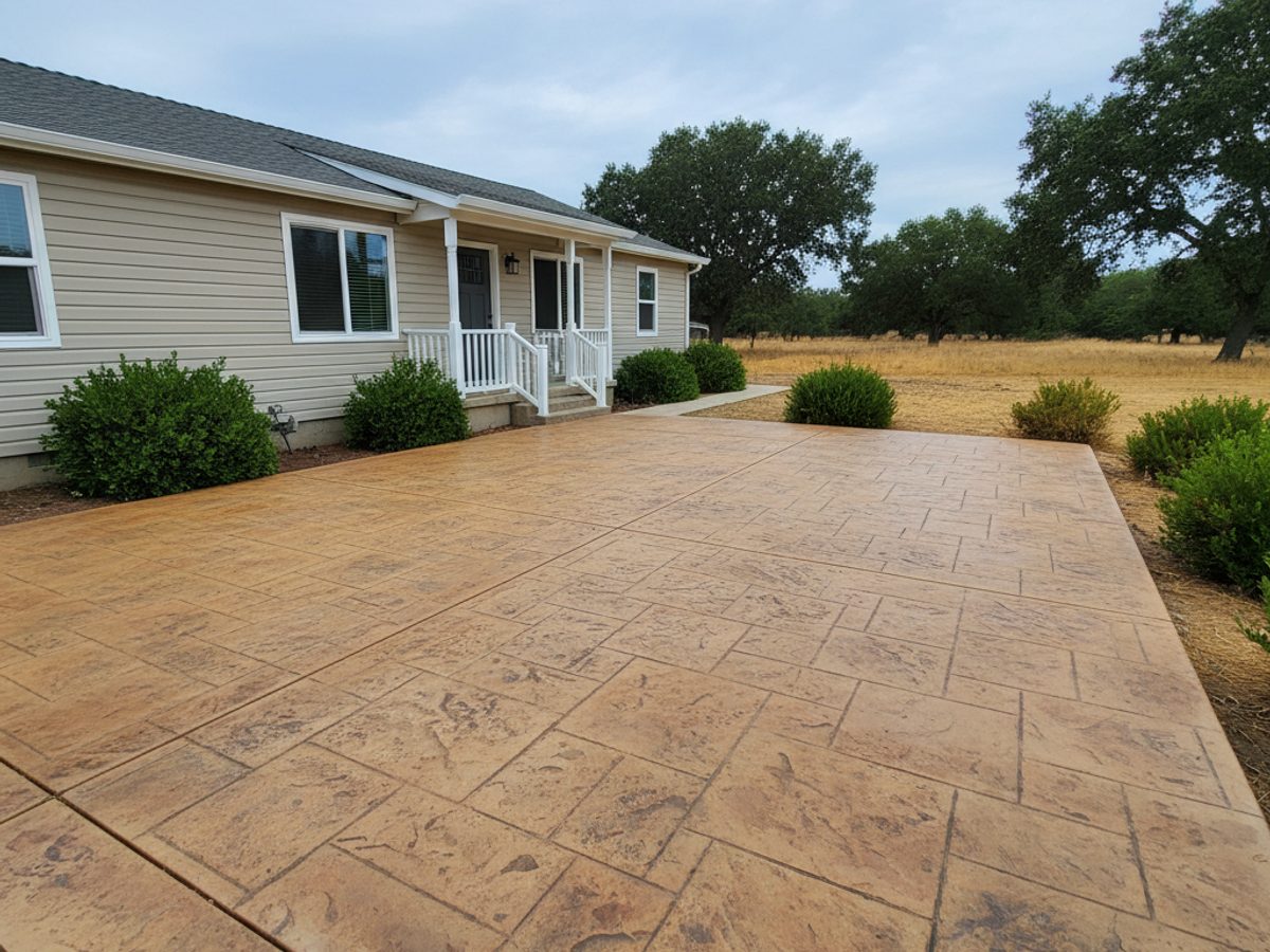 Neighborly concrete crew at work on a home in Fair Oaks, CA